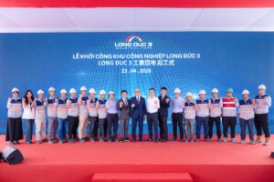 KCN Long Đức 3 rộng 244 ha tại xã Bình An và Long Thành, Đồng Nai khởi công 23/4/2026, thu hút 3,5 tỷ USD FDI, giá thuê 170–190 USD/m².