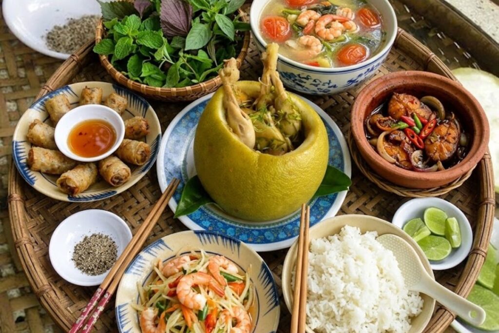 gà hấp bưởi Đồng Nai