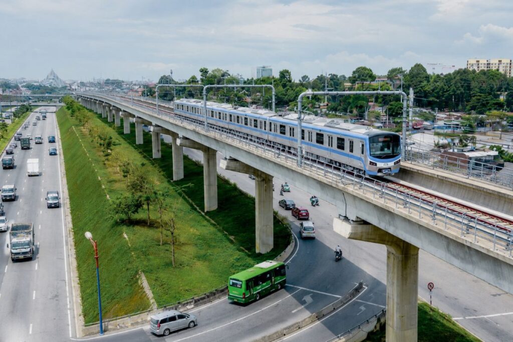 Đồng Nai chuẩn bị cắm mốc thu hồi đất tại 8 xã, phường để triển khai dự án kéo dài tuyến metro đến sân bay Long Thành.