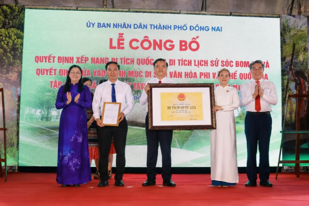 Di tích lịch sử Sóc Bom Bo ở Đồng Nai được xếp hạng Di tích quốc gia, tạo động lực bảo tồn và phát triển du lịch cộng đồng.