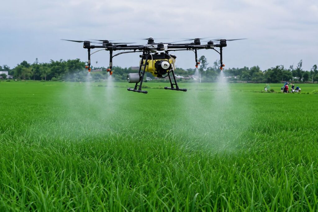 Thêm 6 loại thuốc bảo vệ thực vật được cấp phép phun bằng drone, mở rộng ứng dụng công nghệ trong sản xuất nông nghiệp hiện đại.