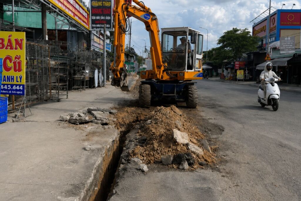 Đồng Nai sửa chữa đường Đồng Khởi và bổ sung hạ tầng thoát nước tạm nhằm khắc phục hư hỏng, cải thiện giao thông và giảm ngập.