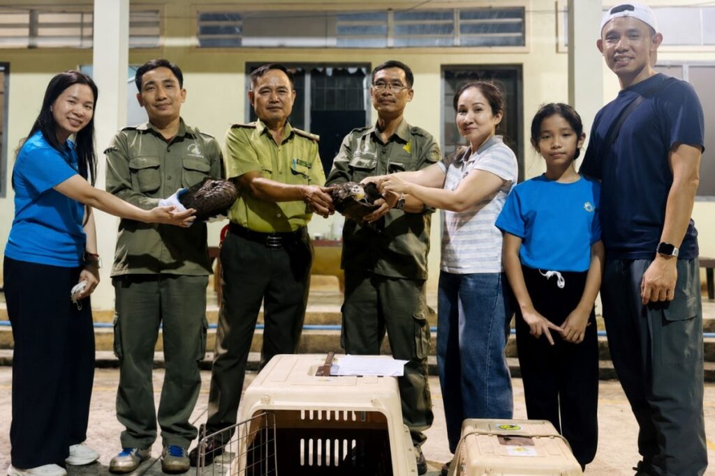 Hai hộ dân ở Đồng Nai tự nguyện giao nộp tê tê Java và diều hoa Miến Điện quý hiếm cho lực lượng chức năng để thả về tự nhiên.