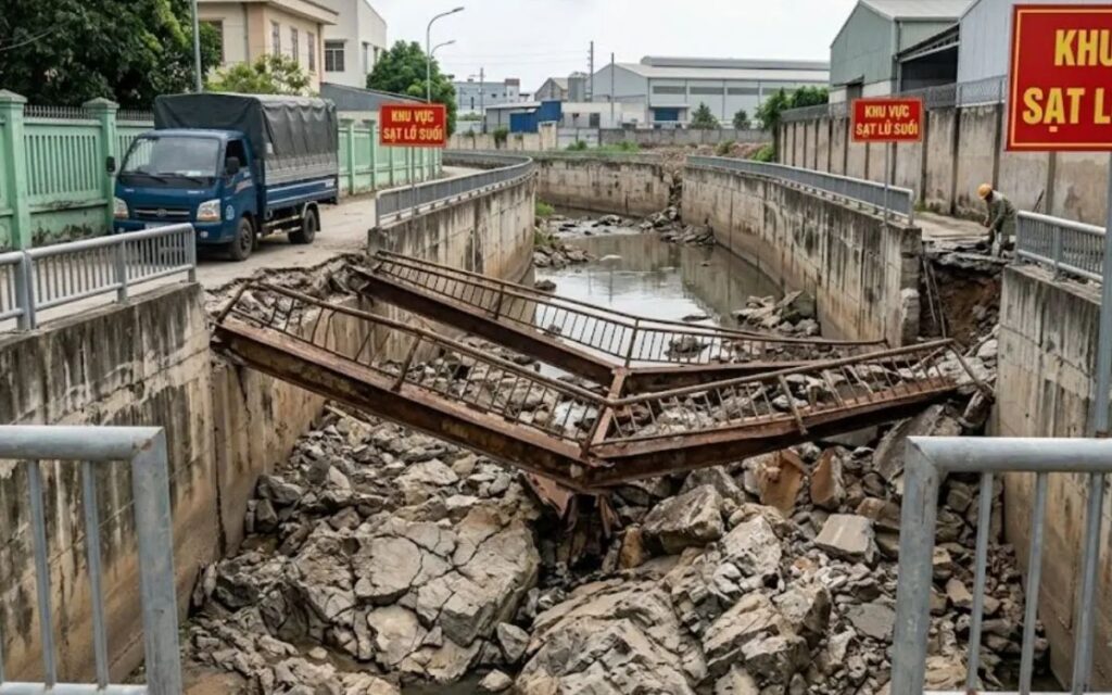 Sạt lở 250m suối Siệp ở Đồng Nai uy hiếp nhà dân ven bờ, địa phương triển khai cảnh báo để đảm bảo an toàn cho người dân.