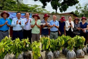 Nhân rộng mô hình ca cao trồng xen dưới tán điều giúp tăng thu nhập, đa dạng cây trồng cho nông dân vùng biên Bù Gia Mập.