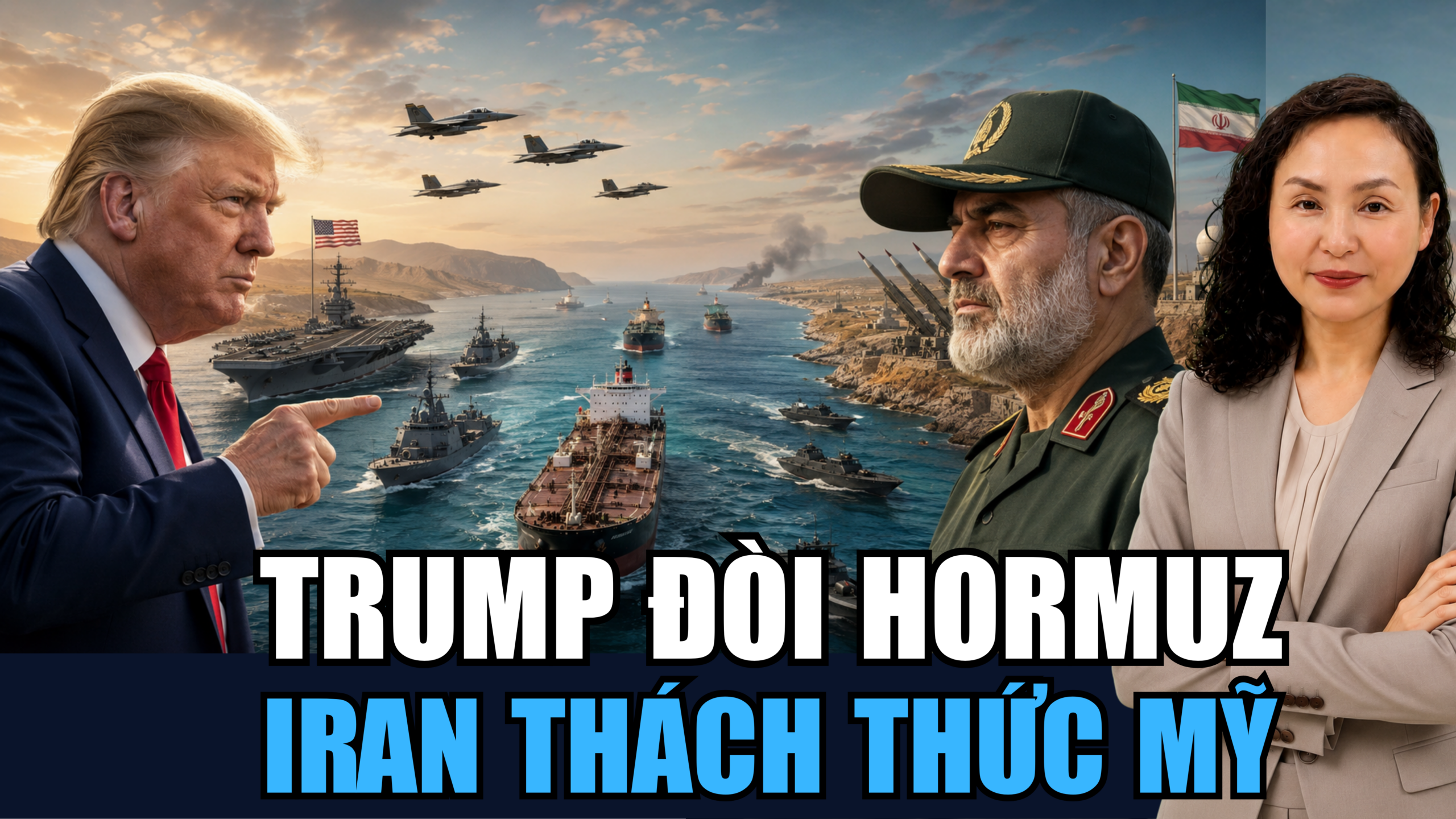 Trump tuyên bố về Hormuz, Iran đáp trả cứng rắn; căng thẳng này có thể tác động đến giá dầu, logistics và xuất nhập khẩu của Đồng Nai.