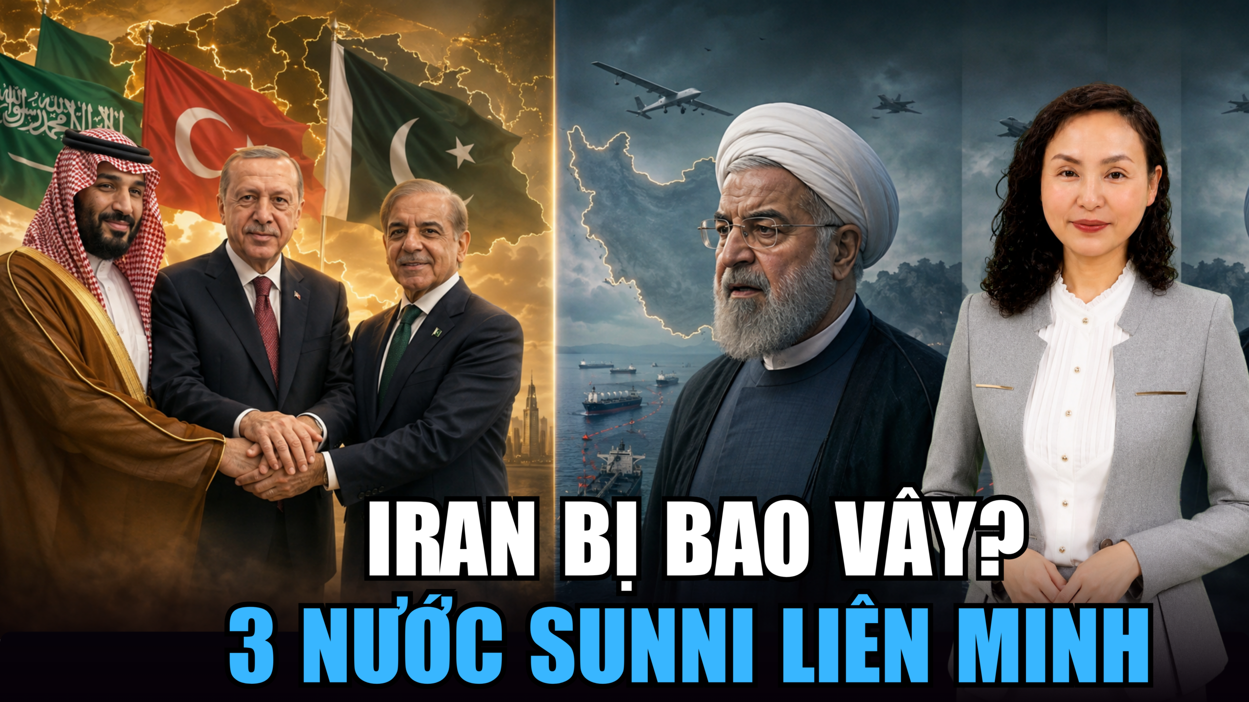 Iran chịu sức ép từ liên minh Sunni và bất ổn Hormuz, có thể tác động đến giá dầu, logistics, sản xuất và xuất nhập khẩu của Đồng Nai.