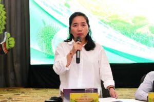 Phó Giám đốc Sở NN&MT Đắk Lắk khẳng định không bao che sai phạm liên quan mã số vùng trồng sầu riêng tại họp báo.