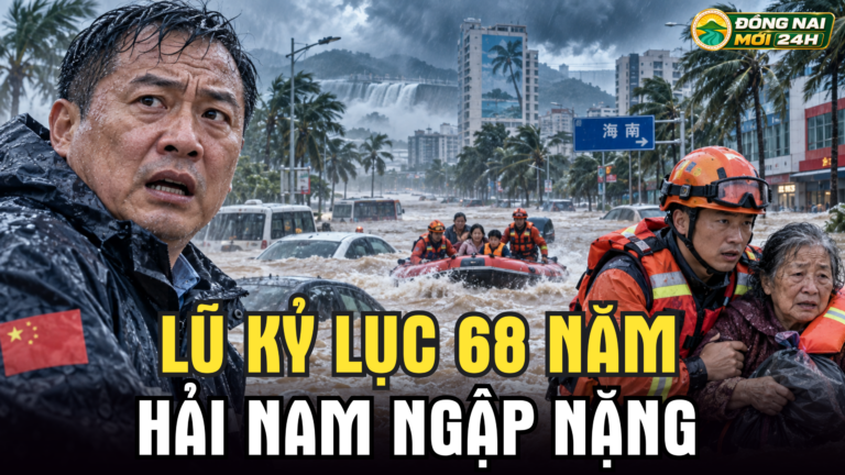 Hải Nam, Trung Quốc hứng mưa lũ kỷ lục 68 năm, hơn 42.000 người phải sơ tán