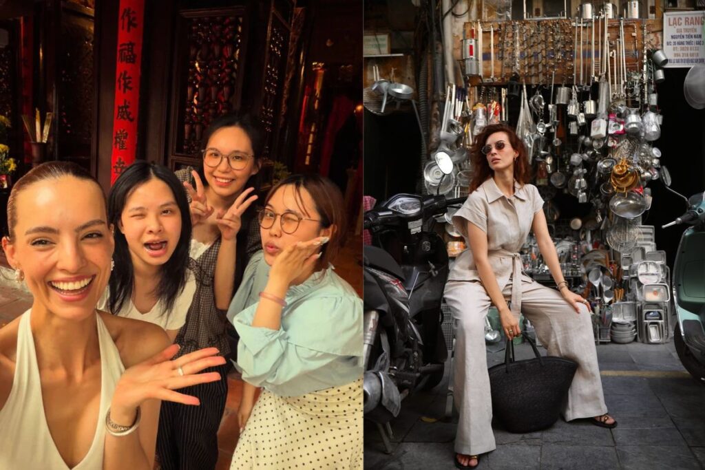 Hoa hậu Thế giới 2018 Vanessa Ponce de León trải nghiệm Hà Nội, thưởng thức bún chả, phở gà và khám phá phố phường.