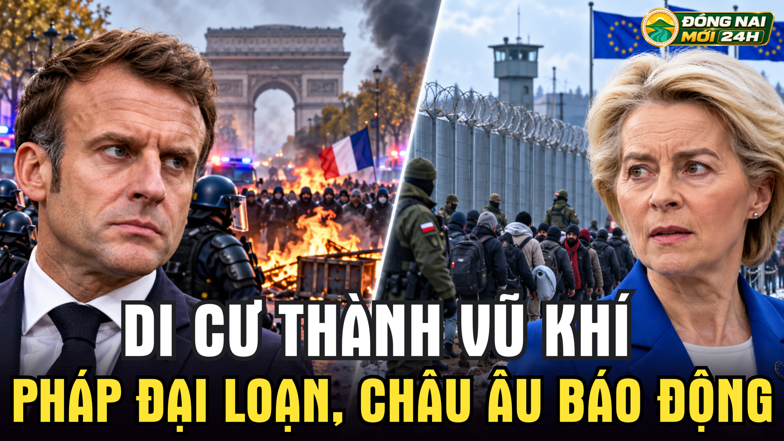 Châu Âu cảnh báo di cư bị biến thành công cụ gây sức ép, trong khi ông Trump kêu gọi Pháp đóng biên giới sau làn sóng bạo loạn.