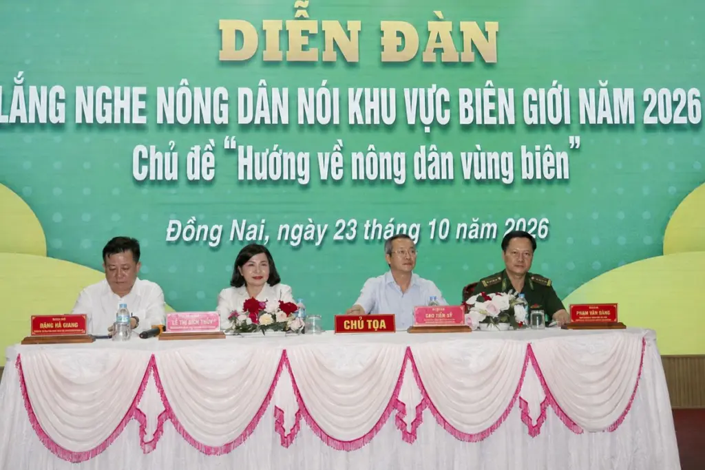 Diễn đàn Lắng nghe nông dân nói tại Đồng Nai ghi nhận kiến nghị, tháo gỡ khó khăn sản xuất và đời sống cho nông dân vùng biên.