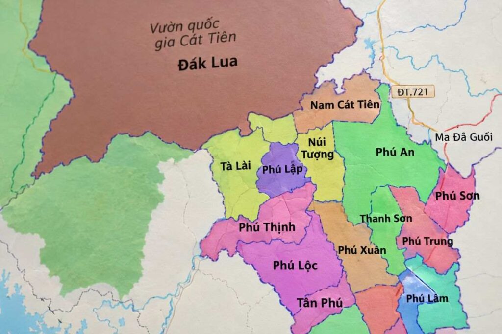 Dự kiến điều chỉnh 272,603 km² Vườn quốc gia Cát Tiên từ Lâm Đồng về thành phố Đồng Nai quản lý. Xem phương án điều chỉnh địa giới hành chính.