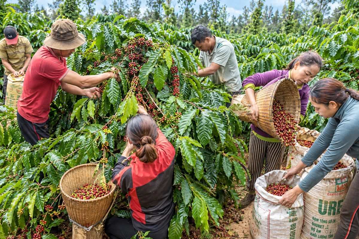 Giá cà phê Robusta giảm dưới 90.000 đồng/kg tại nhiều nơi ở Tây Nguyên khi bước vào vụ thu hoạch. Thị trường đang chịu thêm áp lực giảm giá.