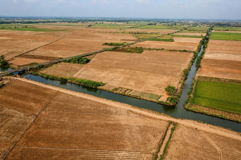 Xâm nhập mặn mùa khô 2026–2027 có thể vào sâu 130km, đe dọa sản xuất lúa miền Tây. Ngành nông nghiệp khuyến cáo điều chỉnh thời vụ để né hạn, mặn.